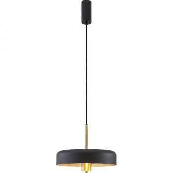 Lampada nera Lucande Filoreta 35 cm a sospensione