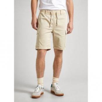 Bermuda cargo fit slim Pepe Jeans color beige claro