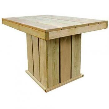 VidaXL Tavolo da giardino in pino, 110x75x74 cm, resistente agli agenti atmosferici