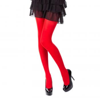 Fashion Opaque Tights 40 Denier, Sizes S-XL (Medium, Red)