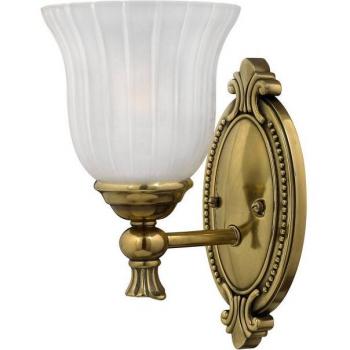 Aplique de baño Françoise, 1 luz latón bruñido IP44, G9