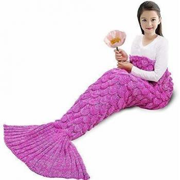Coperta a Coda di Sirena YOWAO per Bambini Rosa