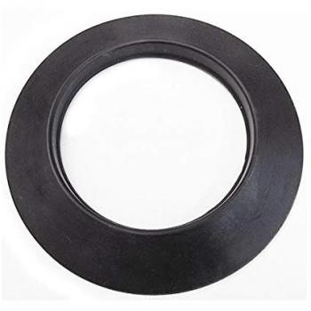 Rosace de cheminée en silicone noir DN 120 mm d'extérieur 200 mm