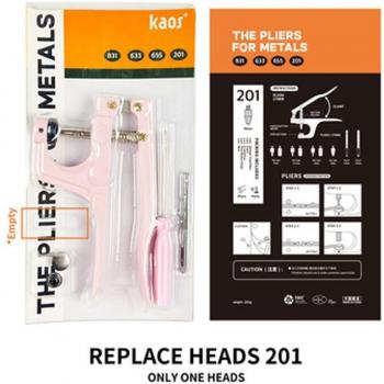 Complete Snap Fastener Set with Colorful Metal Snaps and Pliers