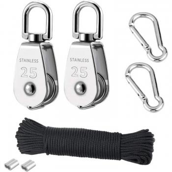 Kit Poulie Simple M25 – Bloc et Roue Nylon