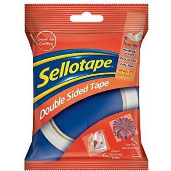 Sellotape Easy Peel Extra Strong Double Sided Tape 12mm x 33m Pack 12