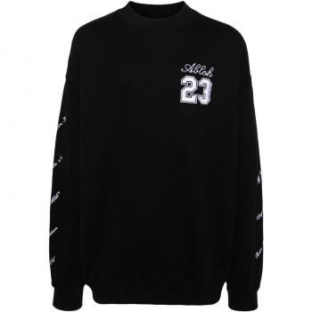 Off-White Men's Beige 23 Logo Skate Crewneck