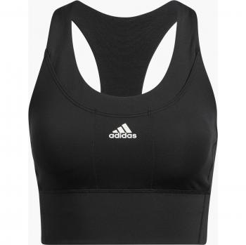 Top Deportivo adidas Negro para Mujer con Soporte Medio