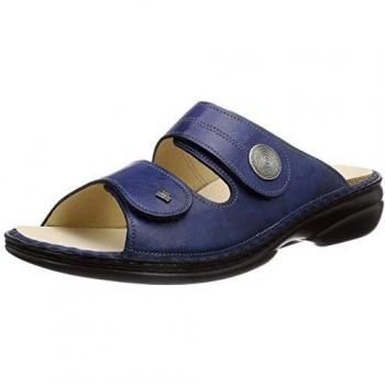 Finn Comfort Damen Pantoletten Sansibar, Blau, 43