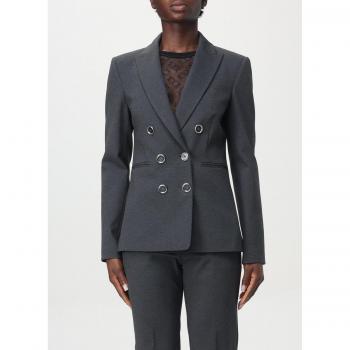 Elegant Dark Grey Blazer – PINKO Women's 42