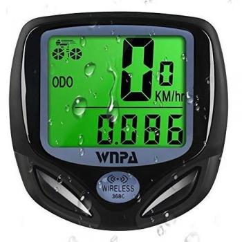 WNPA Velocity Tracker – 16-Function Wireless Bike Computer, Waterproof Speedometer with Odometer LCD