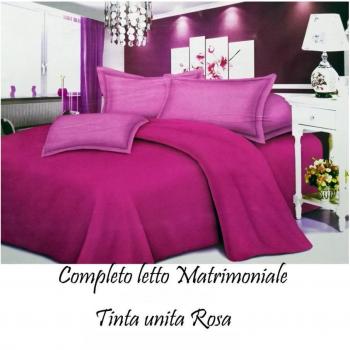 Completo Letto Traesio con Copri Cuscini Rosa