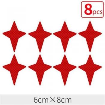 8pcs/set 3M Reflective Star Decals for Car Decoration
