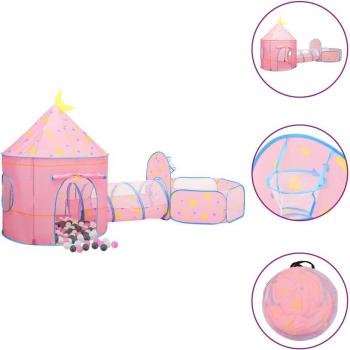 VidaXL Tienda de Juegos para Niños con 250 Bolas Rosa Juguete Infantil Carpa Color Multicolor 2