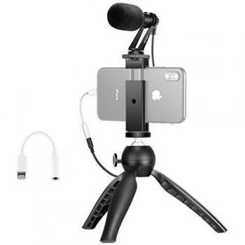 Portable Phone Cinema Rig – Tripod, Mic, and Audio Converter
