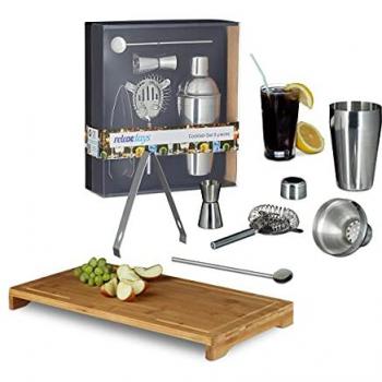 Colección Barista Pro: 6 piezas con Tabla de Bambú