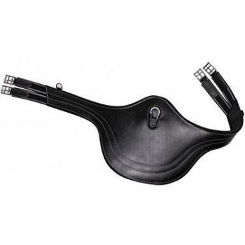 QHP Sattelgurt Springschutz Stollenschutzgurt Leder Luxus Ziernähte div. Größen