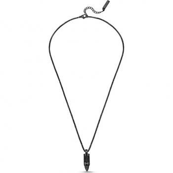 Collar de hombre de la marca Police, modelo Bullet, en acero negro PEAGN0034101