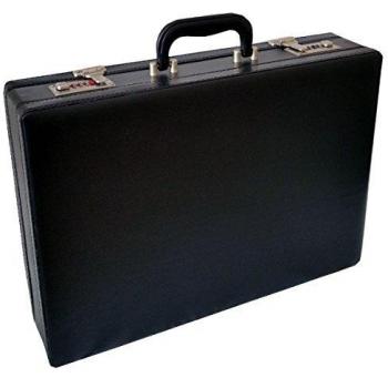 ESSENTIAL PRODUCTS Smooth Nappa Faux Leather Expandable Executive Briefcase