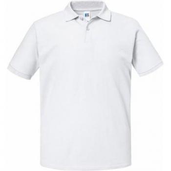 Russell Authentic Ecopiqué Heren Polo – Witte Kleur