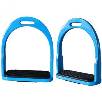 Black Rubber Pad Aluminum Horse Stirrup
