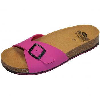 Scholl Mule Spikey SS4 Fuchsia Noir Bioprint Taille 40