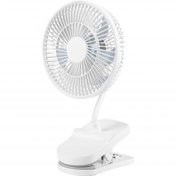 Ventilador de escritorio portátil con clip, 4 velocidades