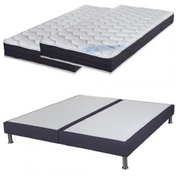 EBAC Volcan Rubis : Matelas & Sommier SR15 – Hauteur 21 cm – Support Très Ferme (80 × 200 cm)