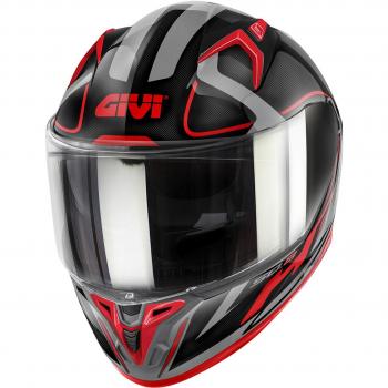 Casco Givi 50.8 Racer Nero Titanio Rosso Taglia XL