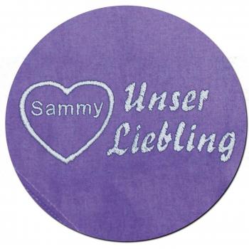 Fliederfarbenes Besticktes Knoten-Tuch