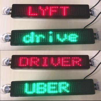 Programmable Scrolling Text LED Sign for Car Advertising