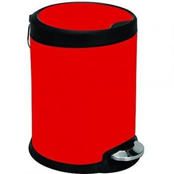 Papelera con pedal de acero inoxidable