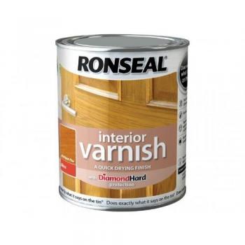 Ronseal Interior Varnish Diamond Hard Quick Drying Gloss Antique Pine 250ml