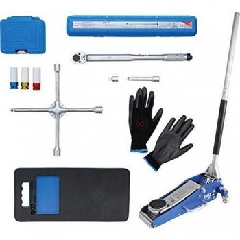 Kit de réparation de pneus avec cric 1,5 t