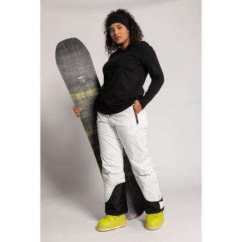 Women's Plus Size Triple Function Ski Pants, Fully Lined, White, Size 34, Polyester