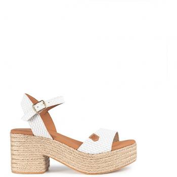 Sandalias de Mujer Popa Modelo 031 Arale Trenzado Blanco