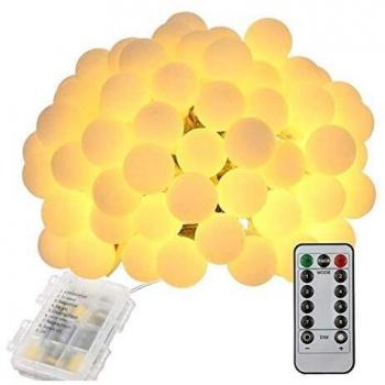 Garden Starlet: Battery-Operated 10m Fairy Light Kit – 100 LEDs, 8 Modes, Remote Control