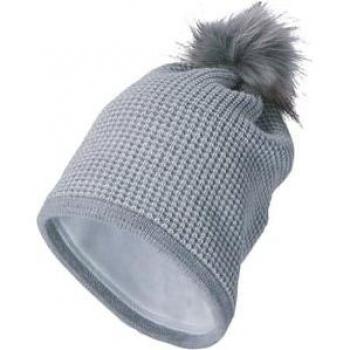Sterntaler Cappello con pom pom glitter argento melange