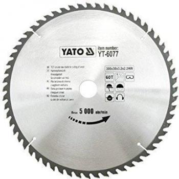 Yato YT-6077 hoja de sierra de carburo 30 cm