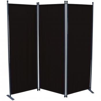ClearAmbient Raumteiler 3‑teilig – 170 × 167 cm – Ferrari Grau/Schwarz