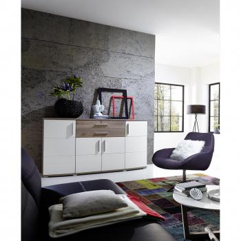 Samtweiß‑Sideboard „Stella Jam“ Anrichte