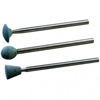 Maxicraft 89776 Meule conique inversée au carbure de silicium ø 5 mm sur tige, gris