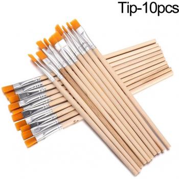 Set de 10 Pinceles de Acuarela con Punta en Gancho