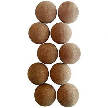 10 Brown FAS Table Soccer Balls (Cork)