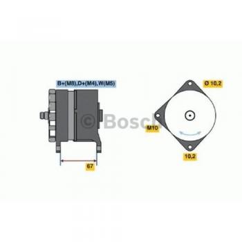 Alternador de Coche BOSCH 0 986 039 490