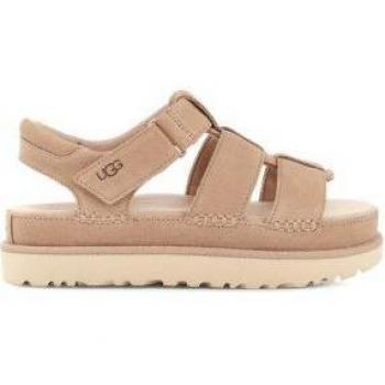 UGG® Women's Goldenstar Strap Suede Sandals in Driftwood, Size 10