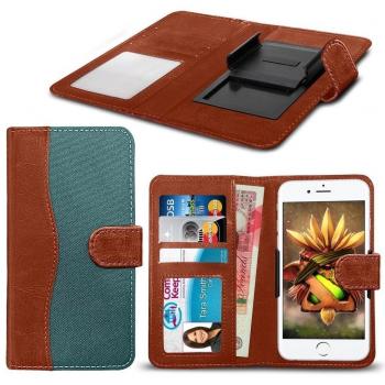 Videocon Infinium Z50 Nova Wallet Spring Clamp Fabric Green Cover