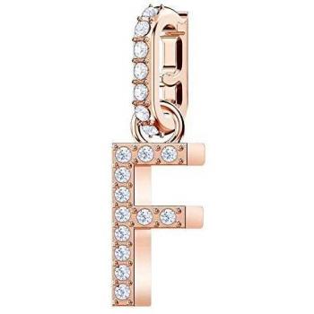 SWAROVSKI Charm REMIX COLLECTION F, BIANCO, PLACCATO ORO ROSA 5437616