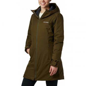 Columbia Chaqueta Mujer Autumn Rise Mid Impermeable, Verde