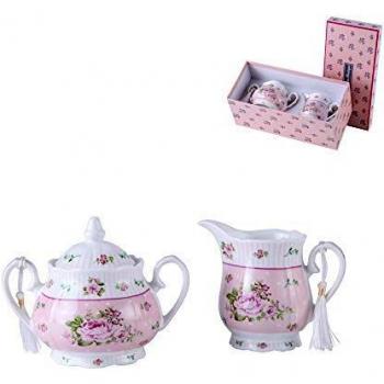 Rose Pink Teapot and Sugar Bowl Gift Set